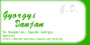 gyorgyi damjan business card